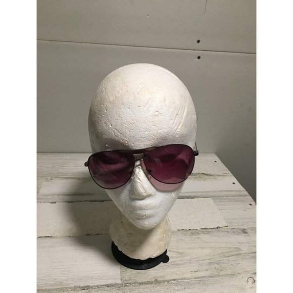 Fossil unisex aviator sunglasses with dark brown lenses and bronze frames - Picture 1 of 6